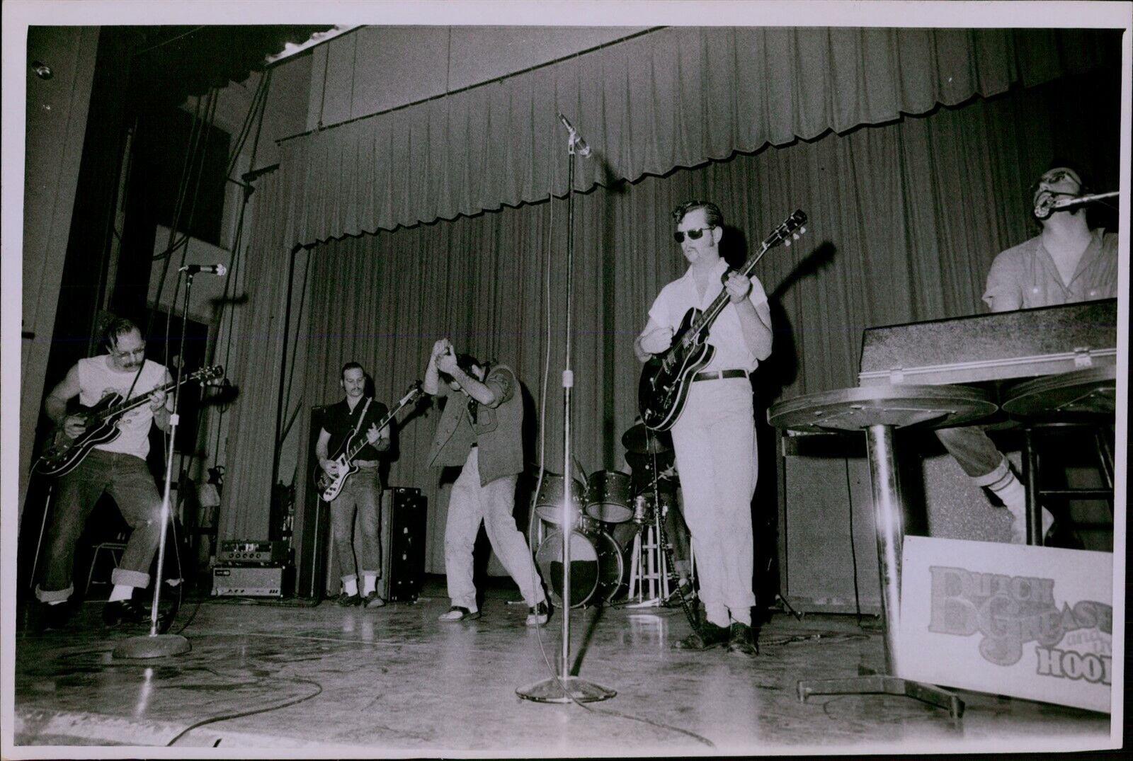 LG773 1973 Original Photo BUTCH GREASERS Rock Band Stillwater Penitentiary Show