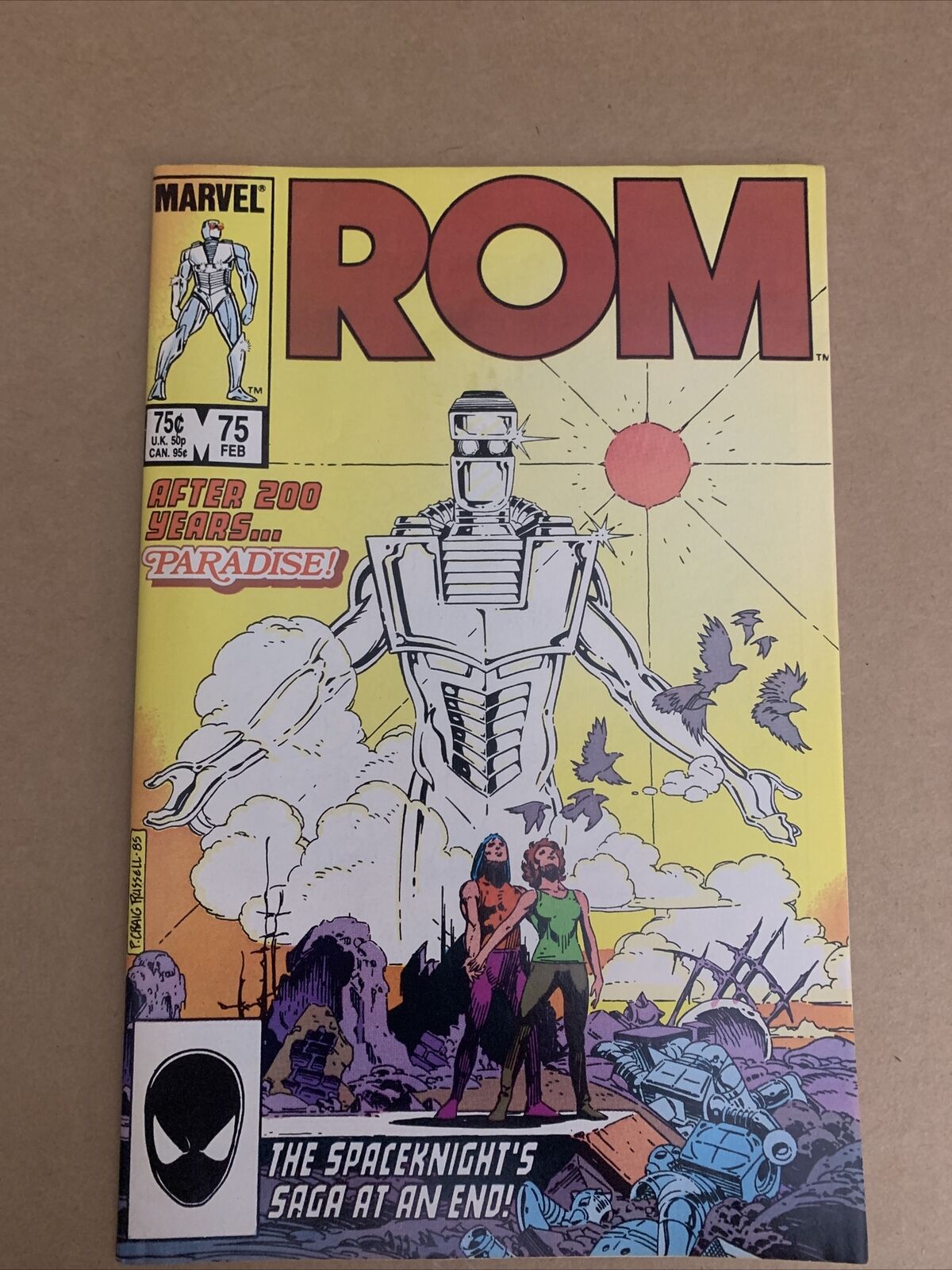 ROM #75 Last Issue, Steve Ditko a, Direct, Marvel Comics 1986