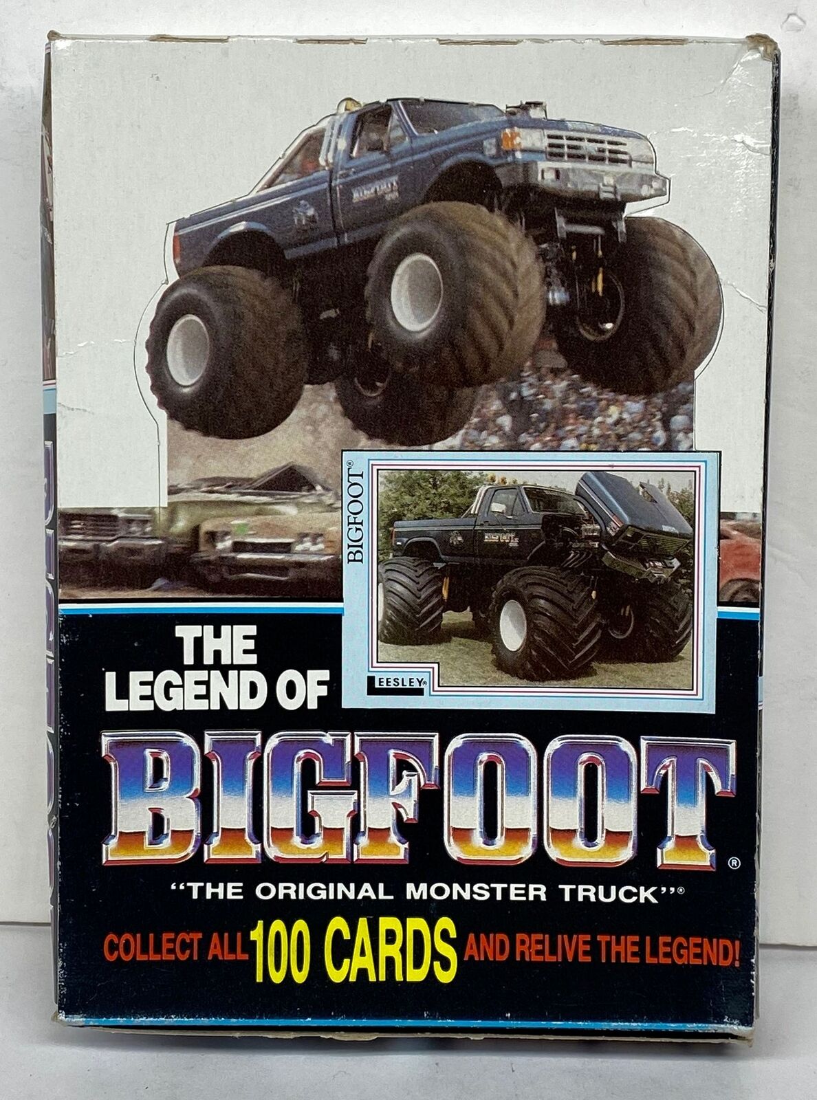 1988 The Legend of Bigfoot Monster Truck Trading Card Wax Box 48 Packs Leesley