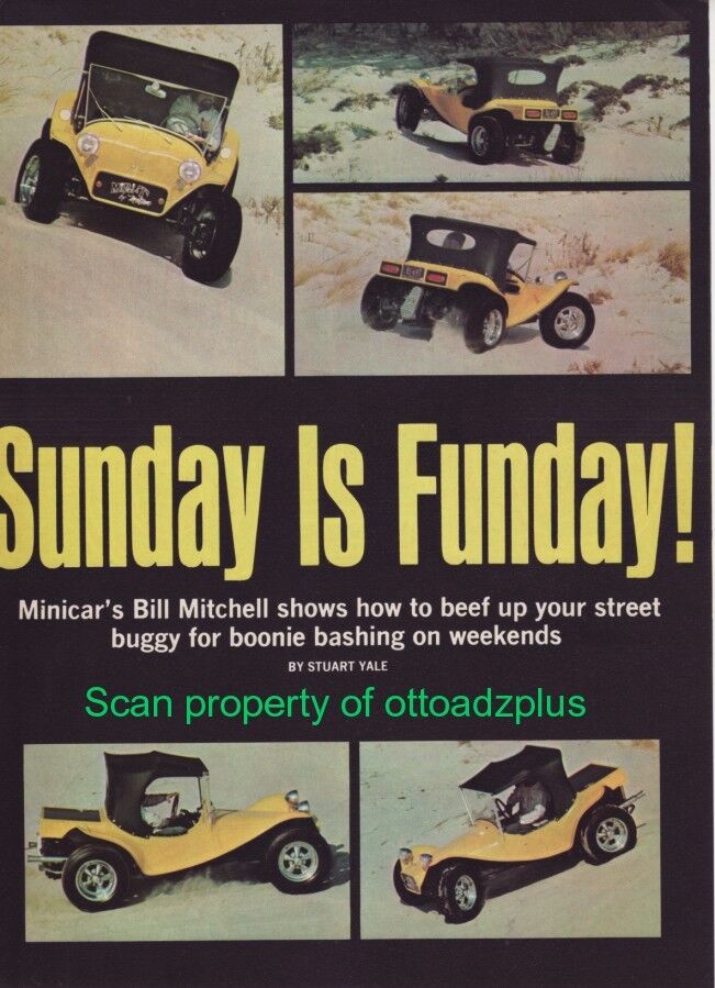 1970 Motion Mini-T - Bill Mitchell - 4+ page color article with great pictures
