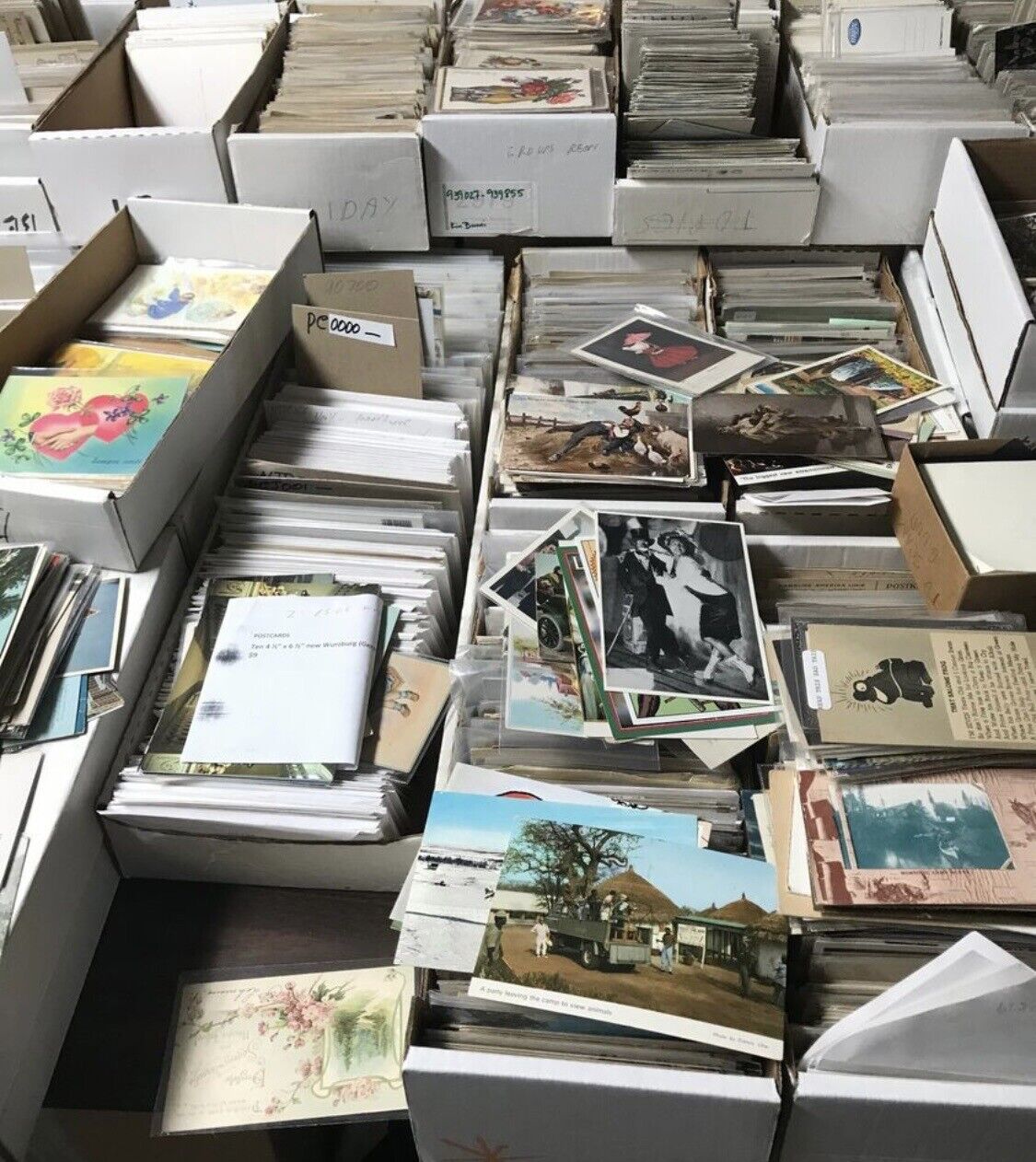 Huge 1500+ US & World Postcard Collection Lot Antique Vintage Early 1900s-1980s