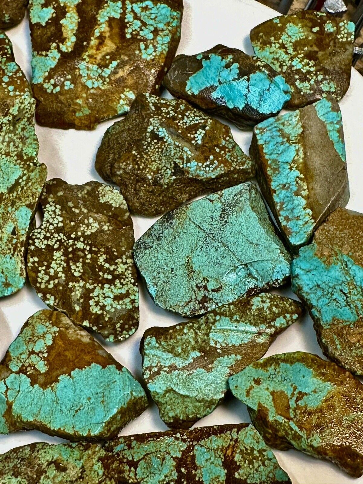 Awesome NV#8 Double Stabilized. Turquoise Slabs No crumble 1/4 LB, 115 g.
