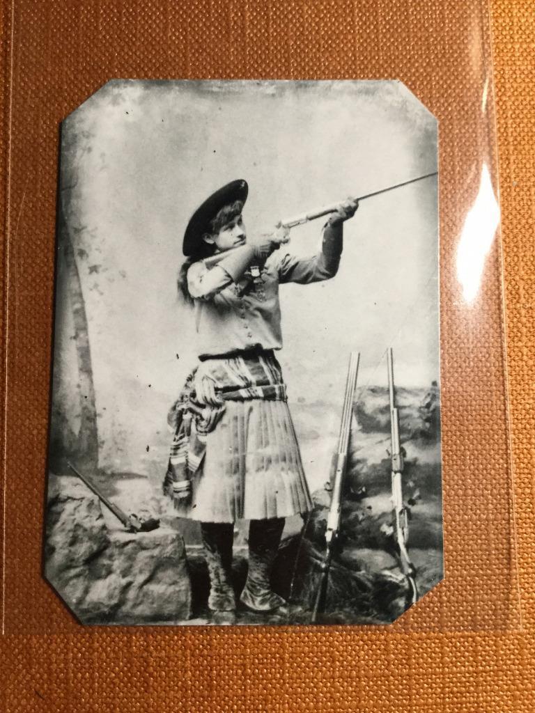 Annie Oakley Shooting Historical reproduction Museum Quality tintype C049RP