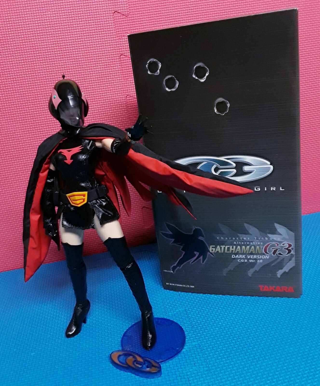 12'' 1/6 Action Figure Takara Cool CG Girl Gatchaman 2.0 Jun Dark Version Custom
