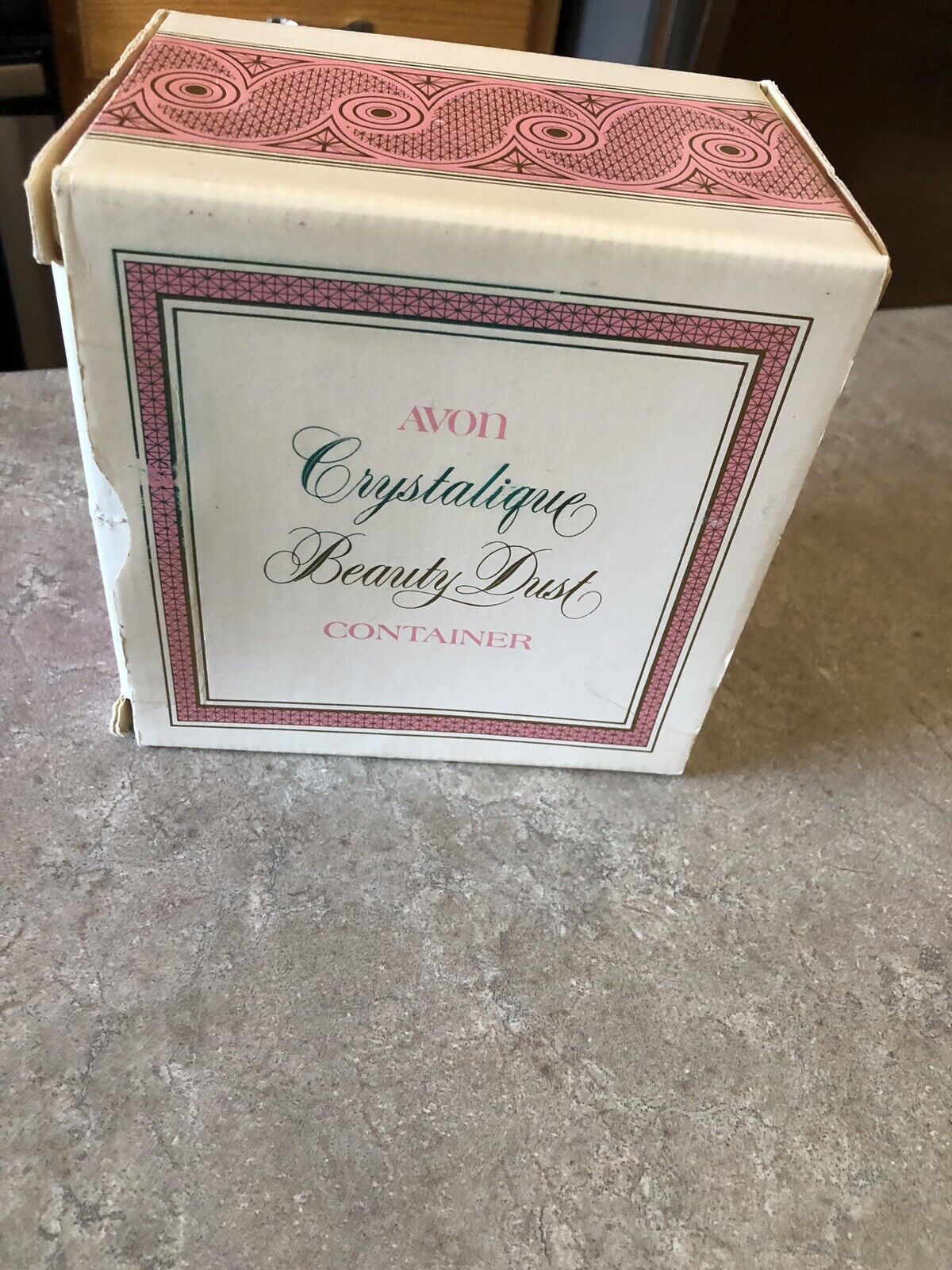 Avon Vintage Crystalique Beauty Dust Container EUCIB