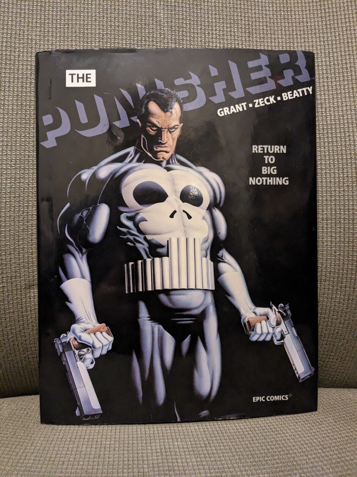 The Punisher Return to Big Nothing HCDJ 1st Ed. 1989 Marvel Comics Autographed