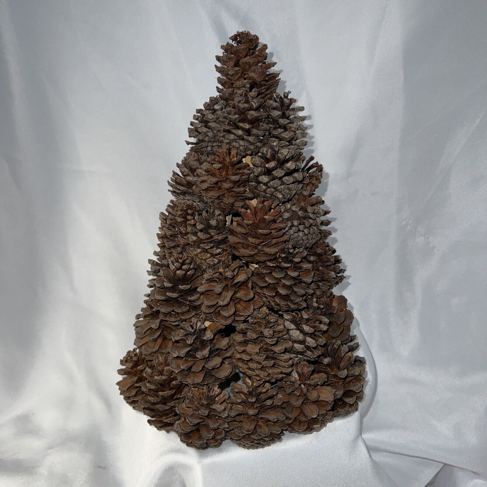Vintage Collectible Natural Pine Cone 12” Christmas Tree