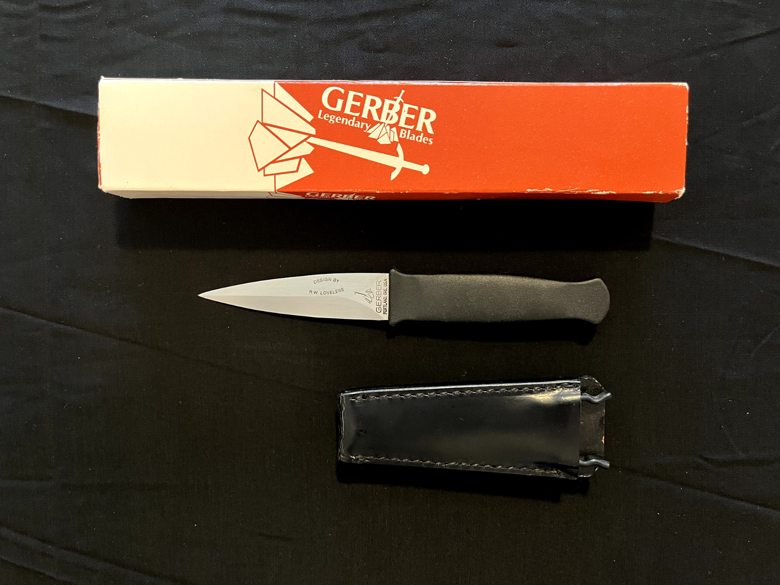 Gerber Guardian Boot Knife-RW Loveless Design-Vtg-Rare-001059-Unused-sb