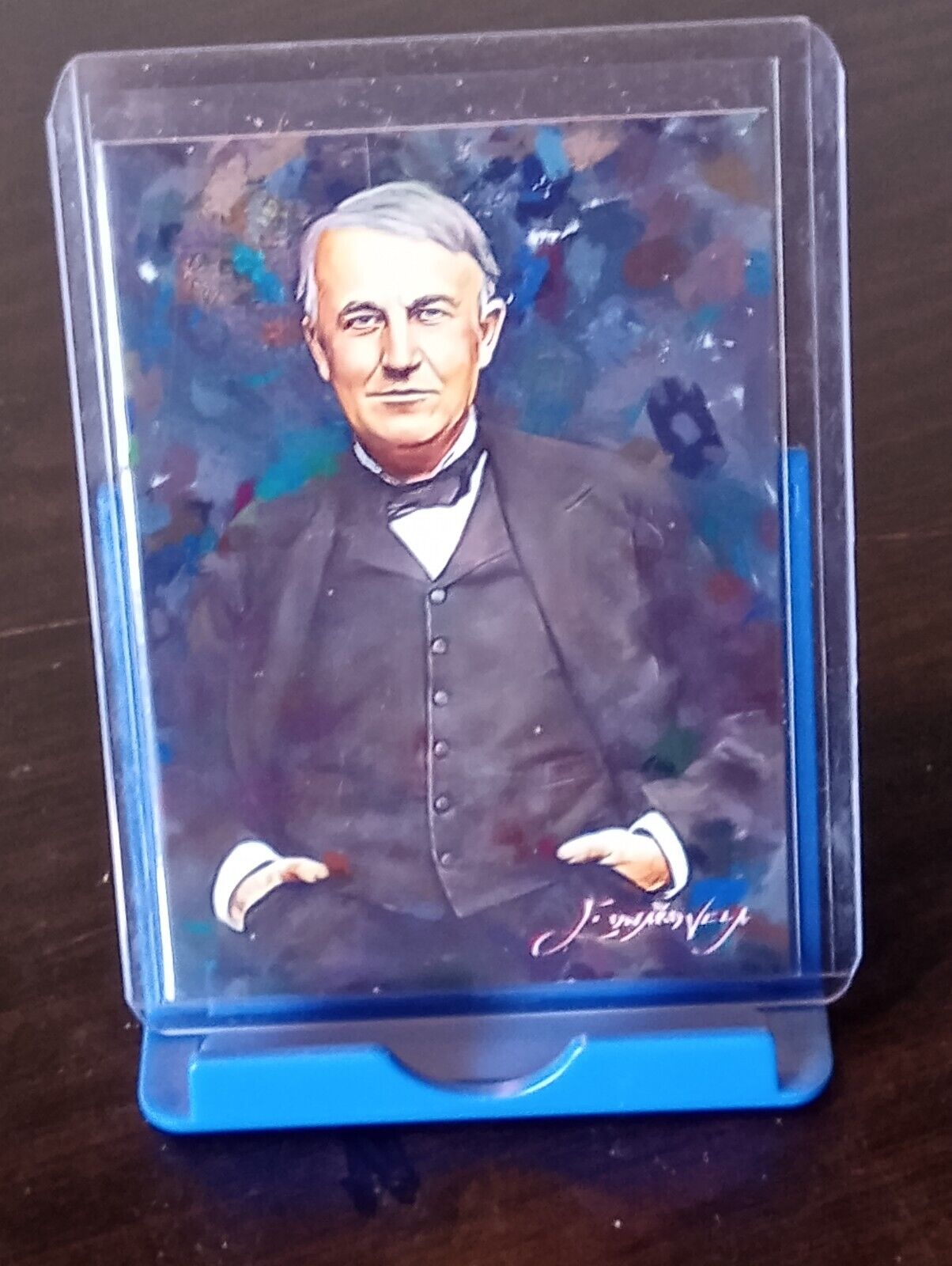 AP8 - Thomas Edison #2  ACEO Art Card Signed by Artist 50/50