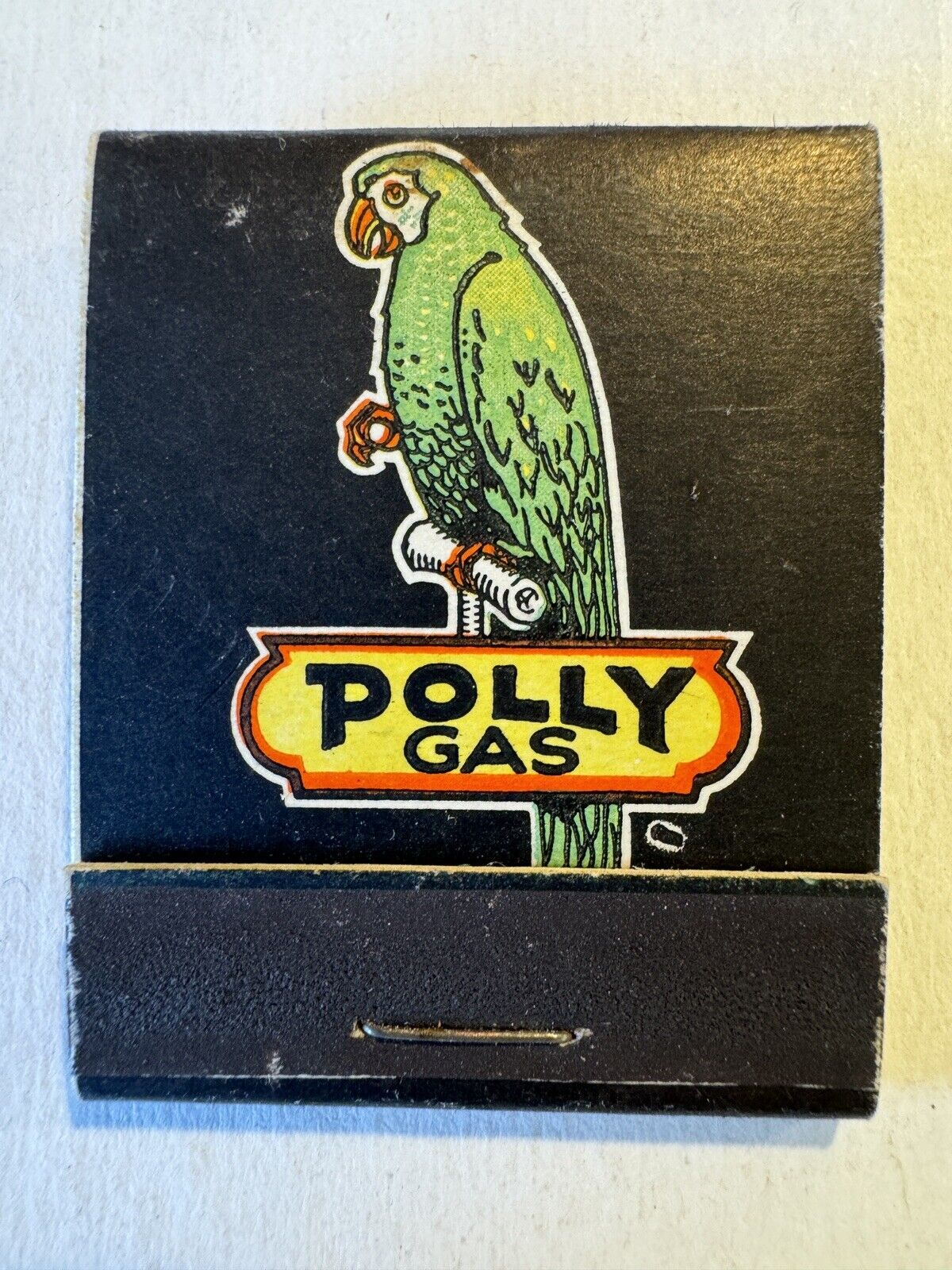 POLLY GAS Wilshire Products POLLY PENN MOTOR OIL Advertising Matchbook Unstruck
