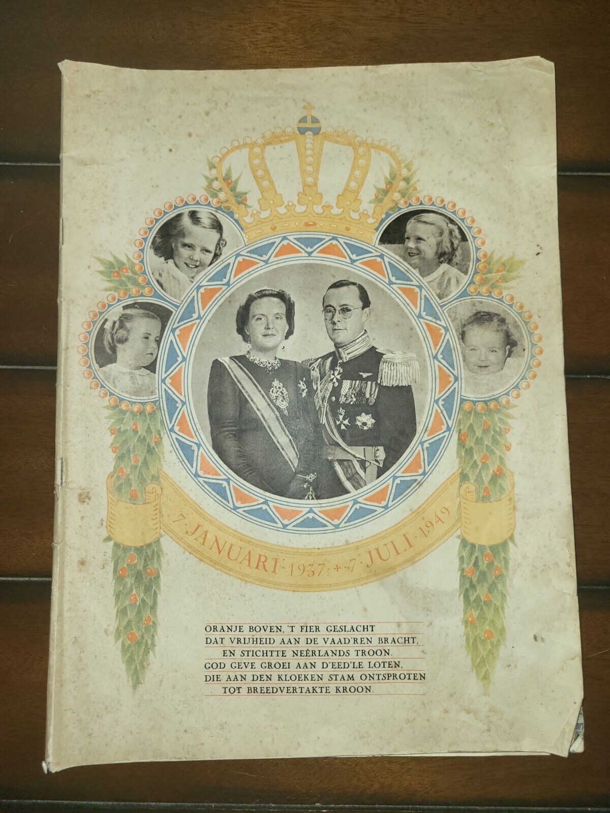 Queen Juliana Pnc Bernhard Royal Wedding Anniv Photo Book Netherlands 1937-1949 