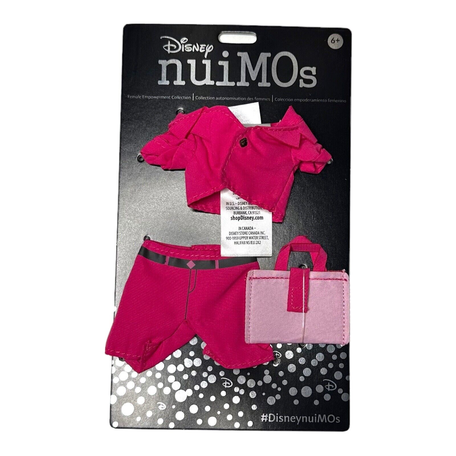 Disney nuiMOs Female Empowerment Collection Pink Suit & Laptop Bag Set