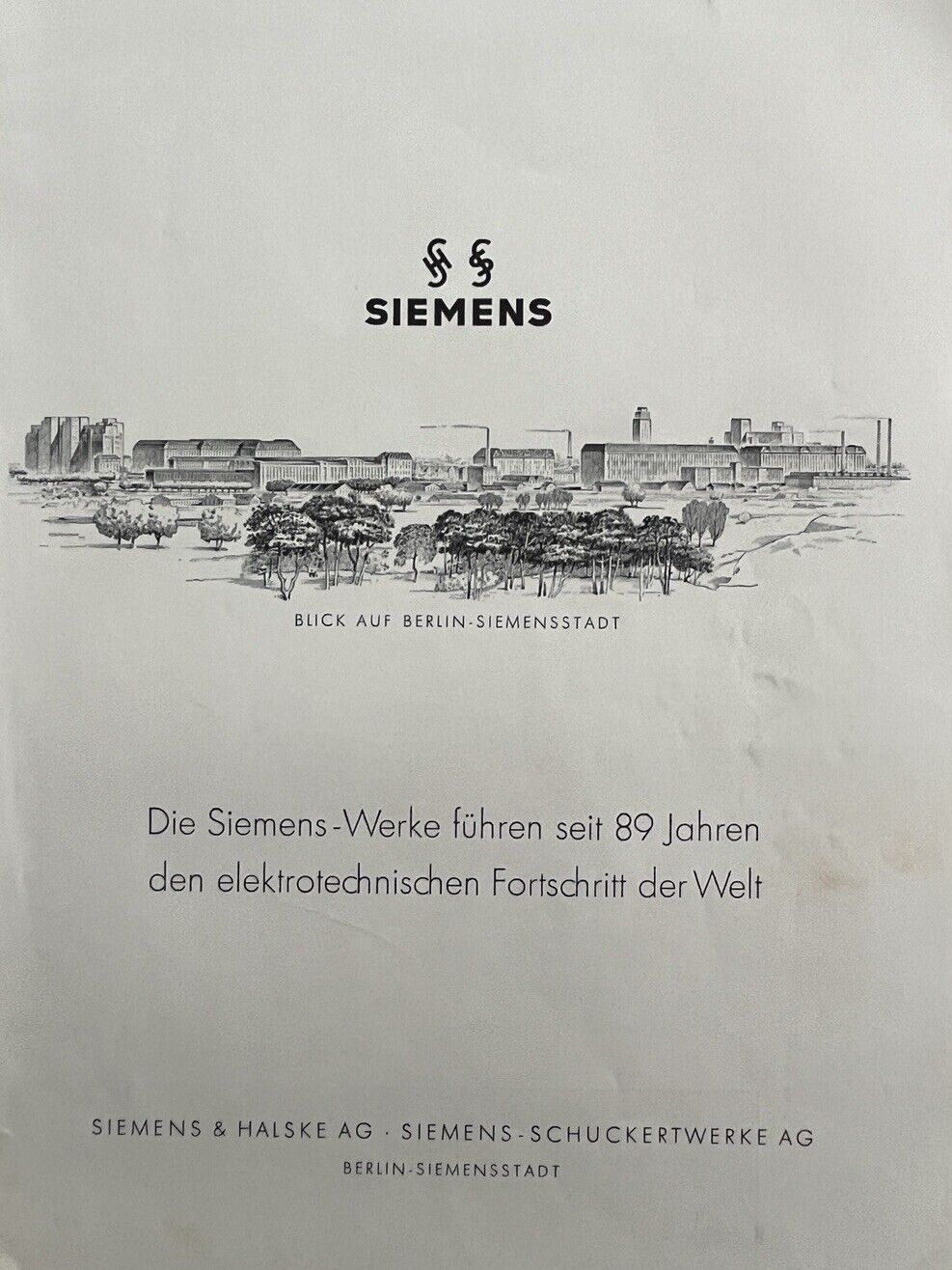 Vintage Print Ad Siemens Company Berlin Germany 1936