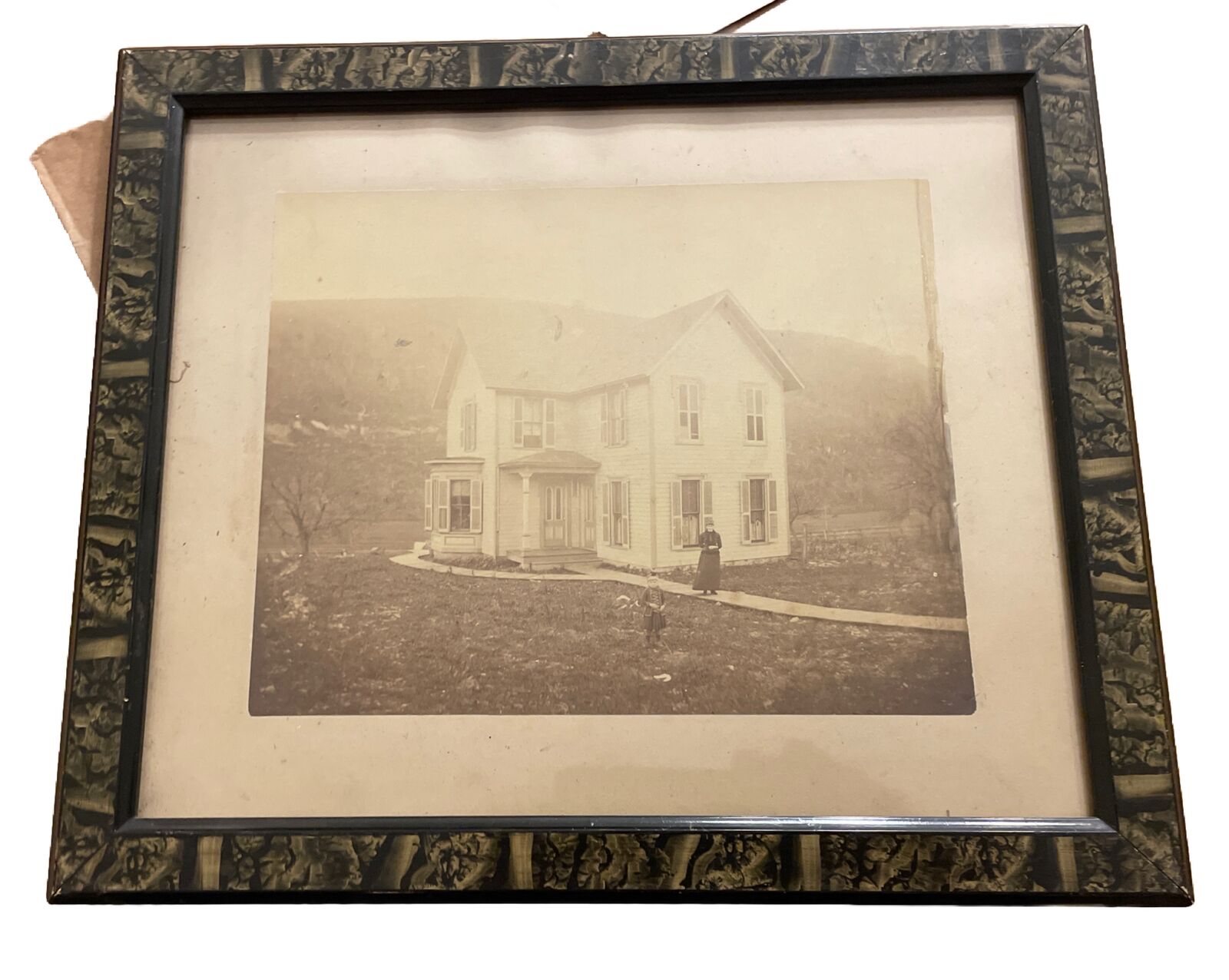 Antique Photo Cameron NY Historical Wheeler House 1880 Framed Villa Nora Library
