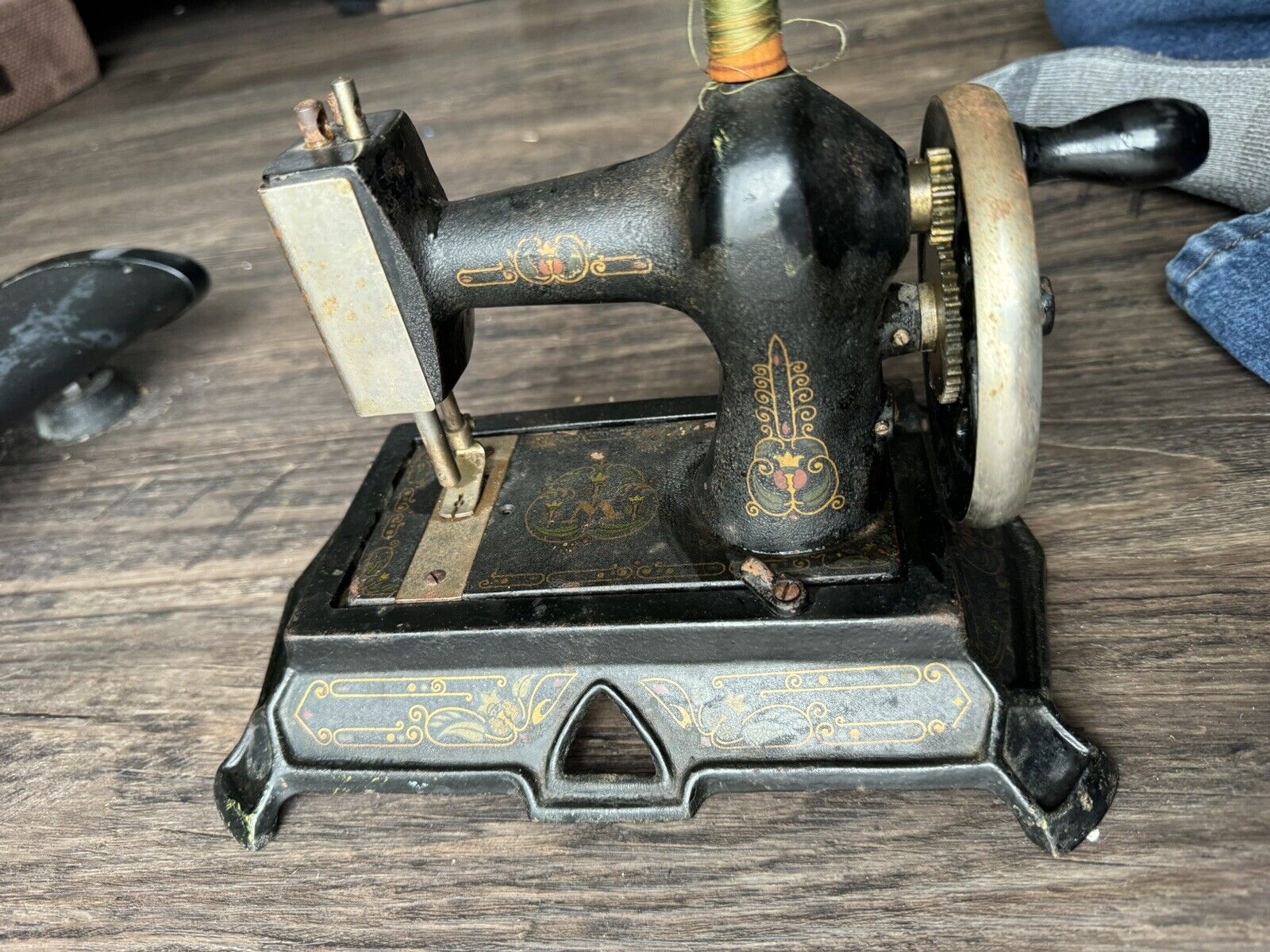 Superb Antique Muller No 29/19 Childs / Toy Sewing Machine c1910 Working