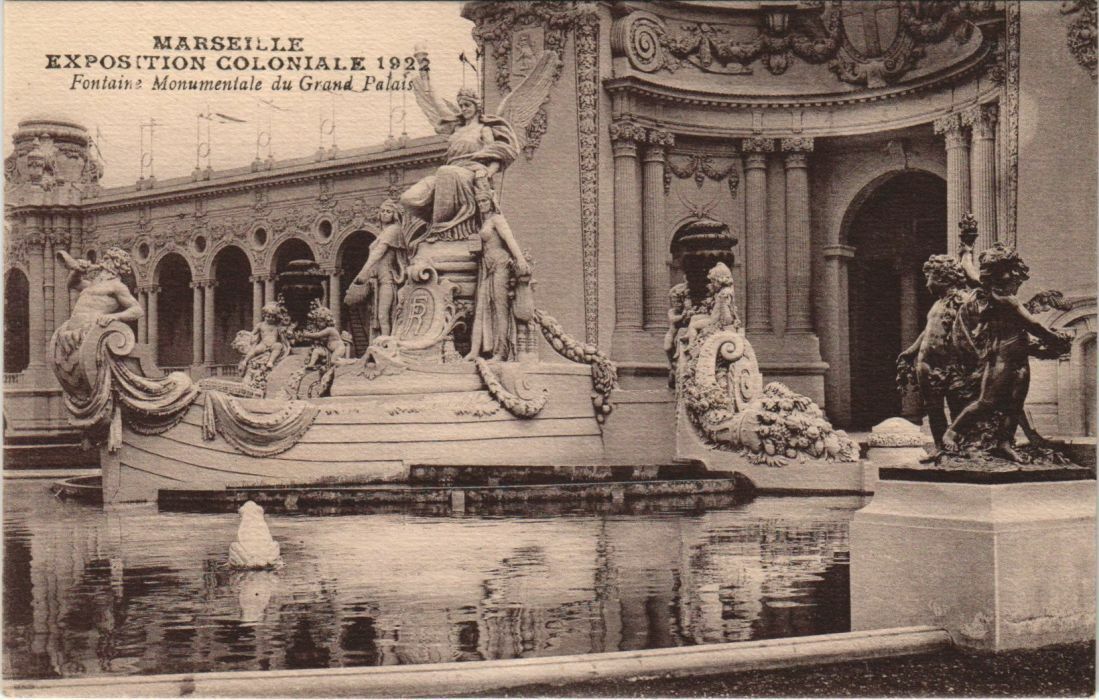 CPA MARSEILLE EXPO 1922 Fountain Monuments du Grand Palais (132150)