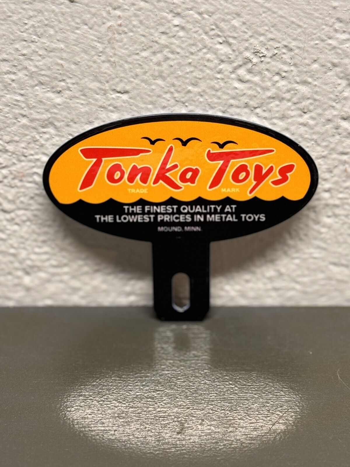 TONKA TOYS Metal Plate Topper Diecast Racing Chevy Mustang Ford Gas Oil