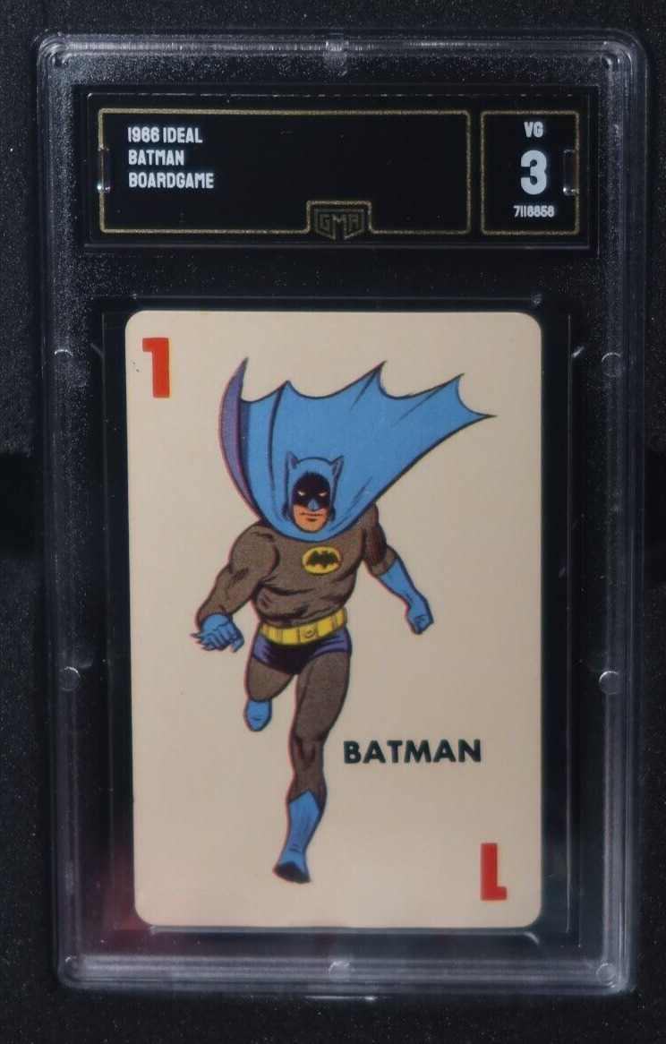 1966 Batman Ideal Board Game Playing Card #1 GMA 3 VG [RARE]