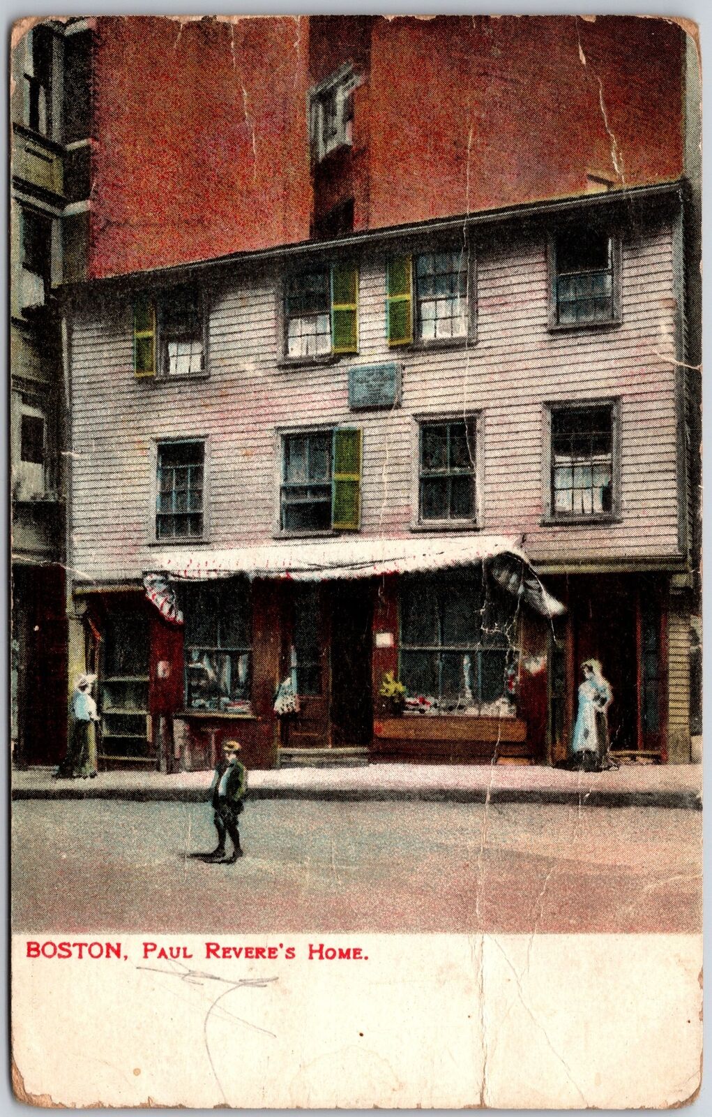 1907 Paul Revere\'s Home Boston Massachusetts MA Posted Postcard