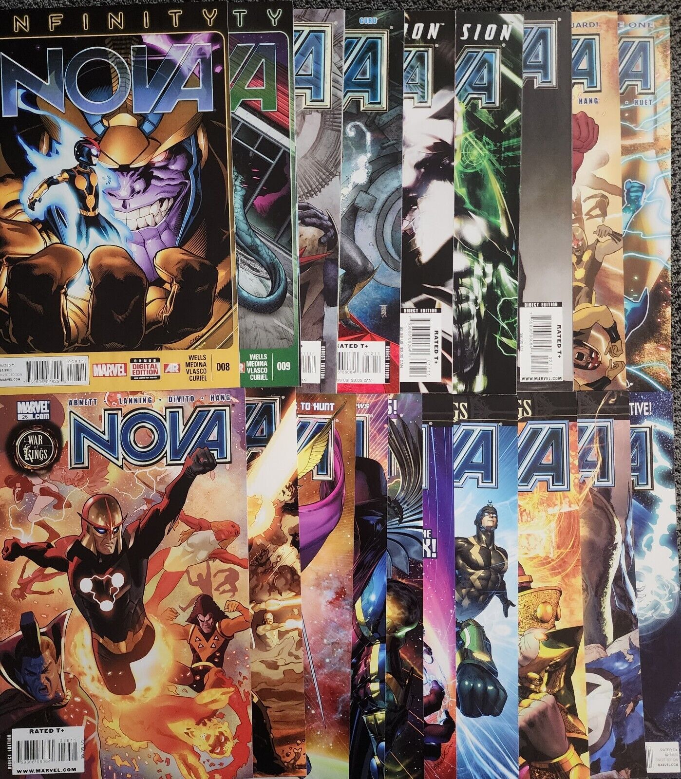 NOVA #8-36 Marvel Infinity Comic Book Lot 19 Total 2013 Wells Thanos KEY Captain