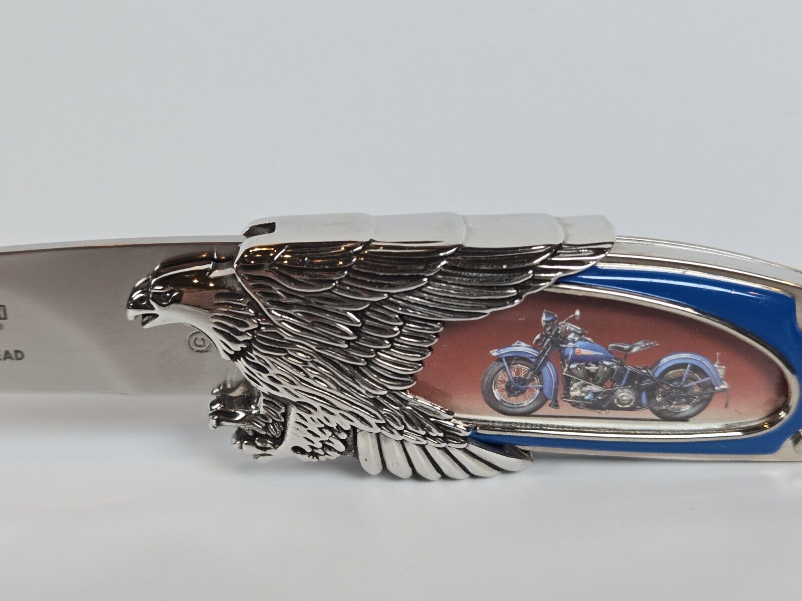 Vtg Franklin Mint Harley Davidson 1948 Panhead Collector Folding Knife Authentic
