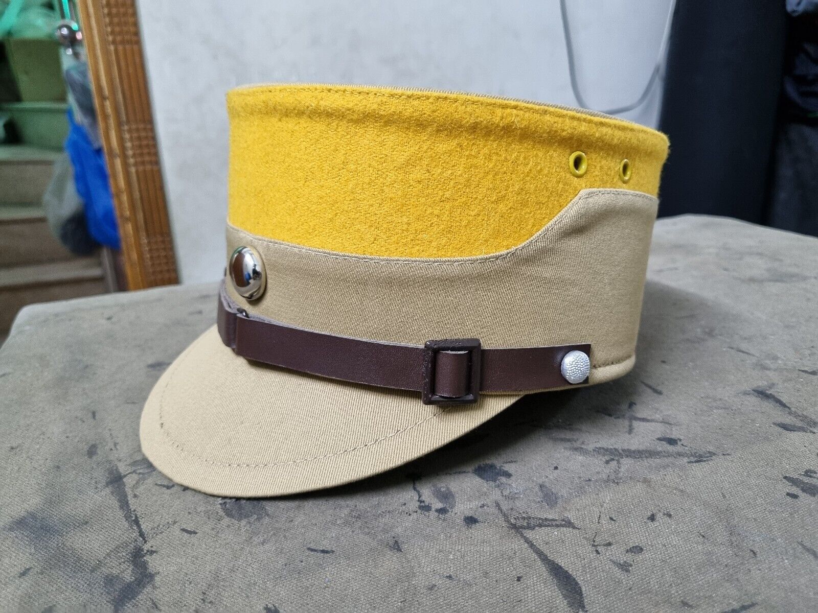 WW2 SA German Hessen Kepi Hat Yellow  band available..