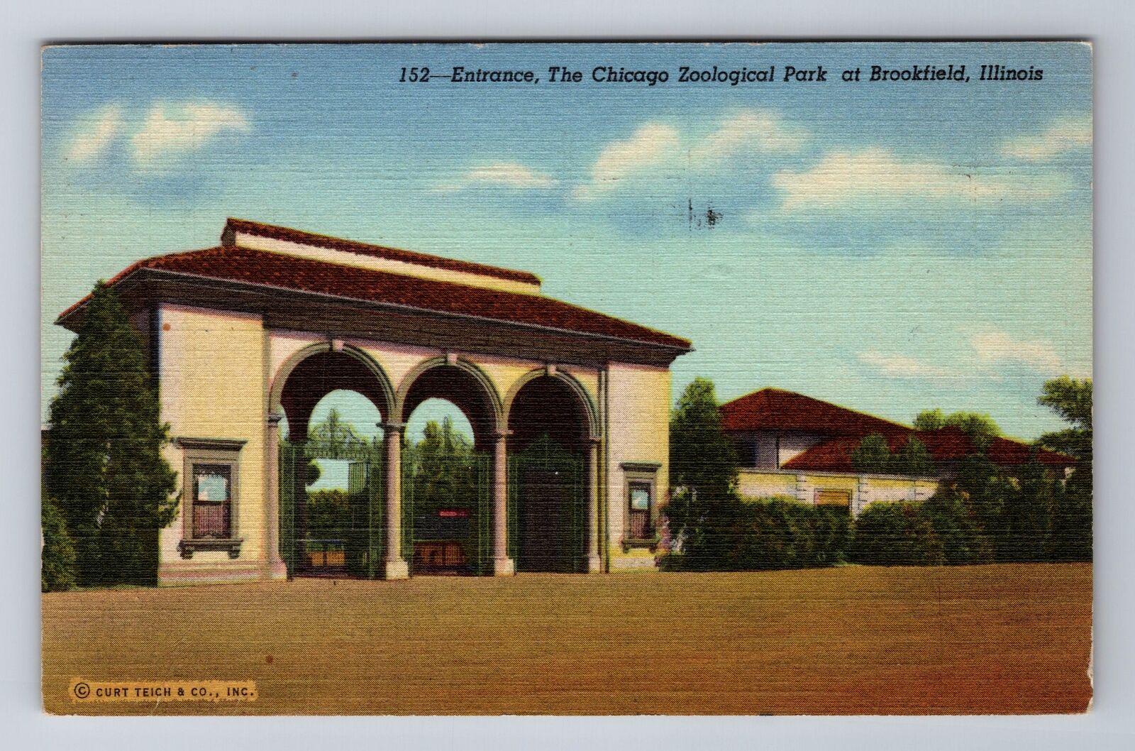 Chicago IL-Illinois, Chicago Zoological Park, c1950 Antique Vintage Postcard