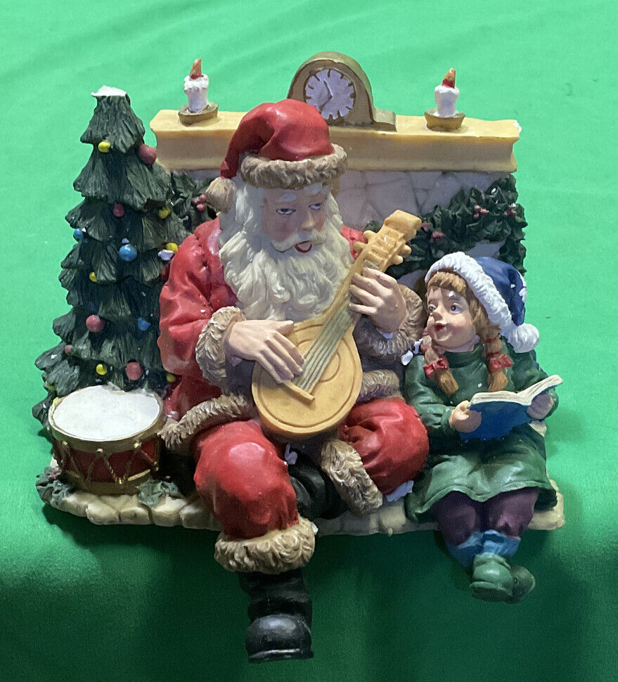 Vintage Three Hands Corp  Santa Playing Music - Christmas Decoration#90352