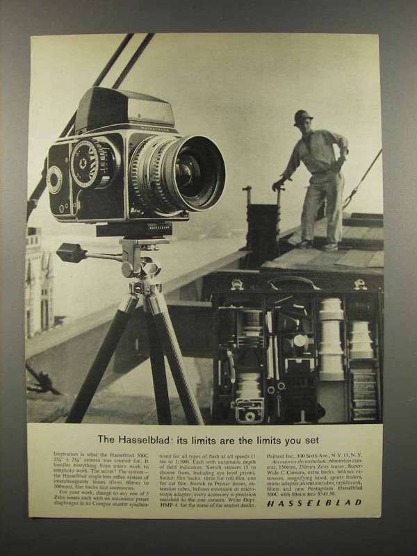 1962 Hasselblad 500C Camera Ad - Limits You Set