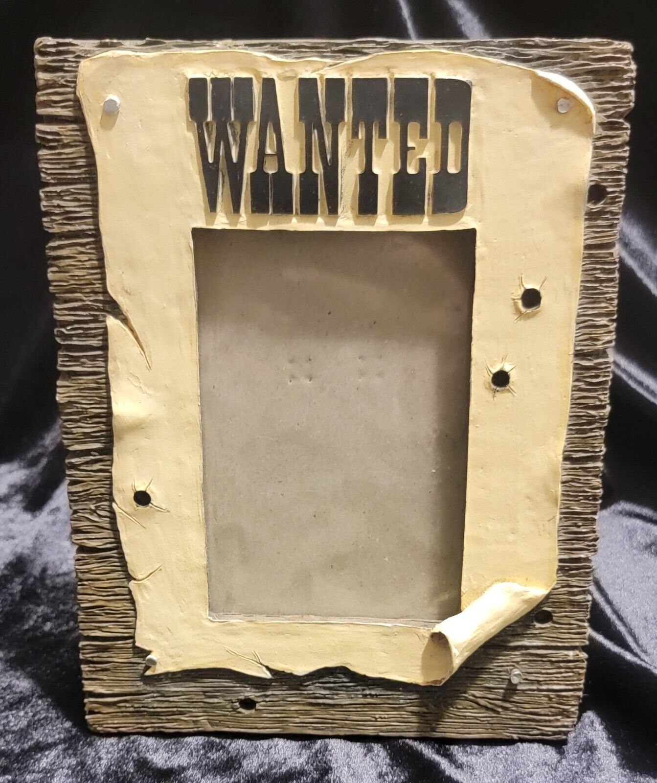 Vintage Western Outlaw Fugitive Wanted Photo Picture Frame