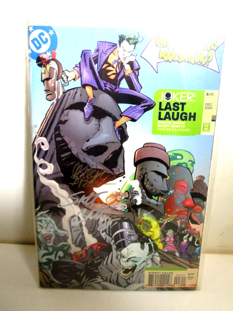 JOKER LAST LAUGH #3 (DC Comics 2002) BATMAN Signed Autographed Di Bagged Boarded