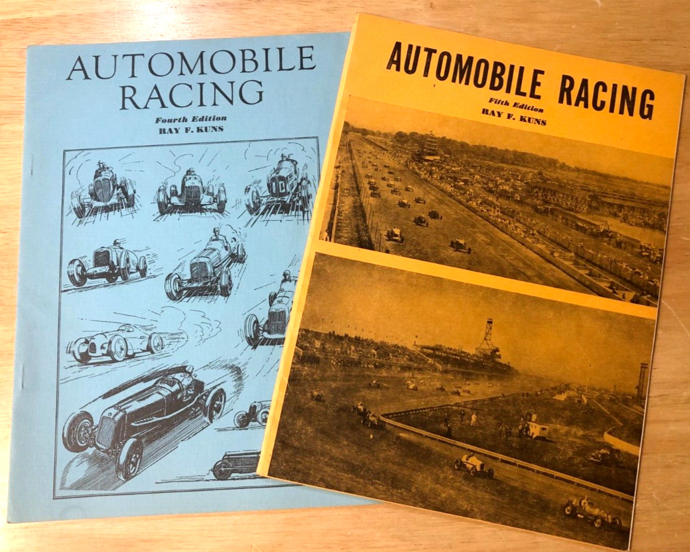 Automobile Racing, Fourth (1935) & Fifth Editions (1939) - By Ray F Kuns