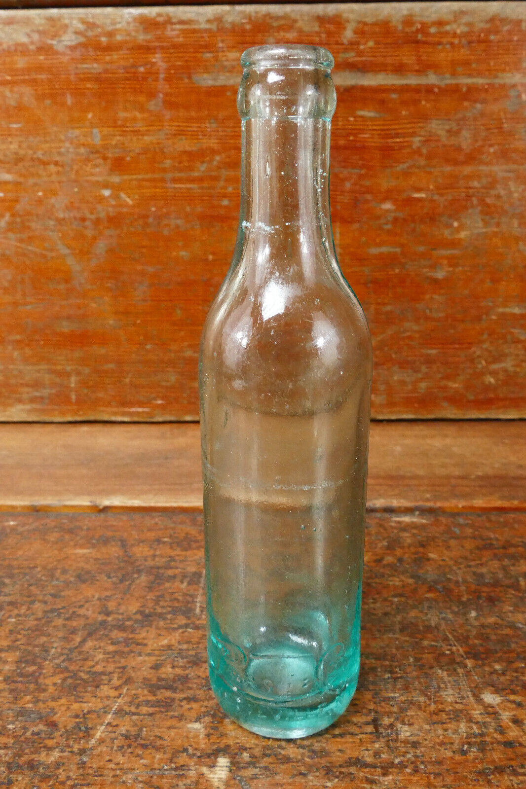 Antique 1910s Pepsi Cola Aqua Blue Straight Side Script Bottle Fayetteville NC
