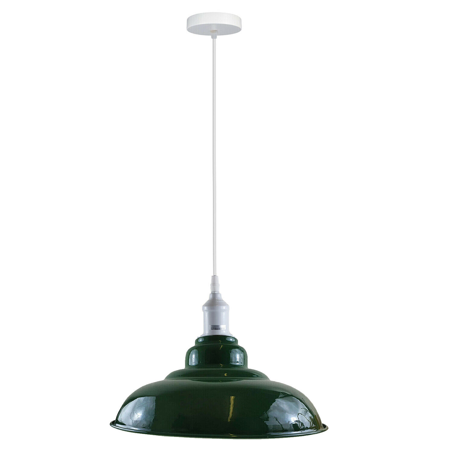 Vintage Industrial Metal Hanging Pendant Light Room Ceiling Lamp Easy Install