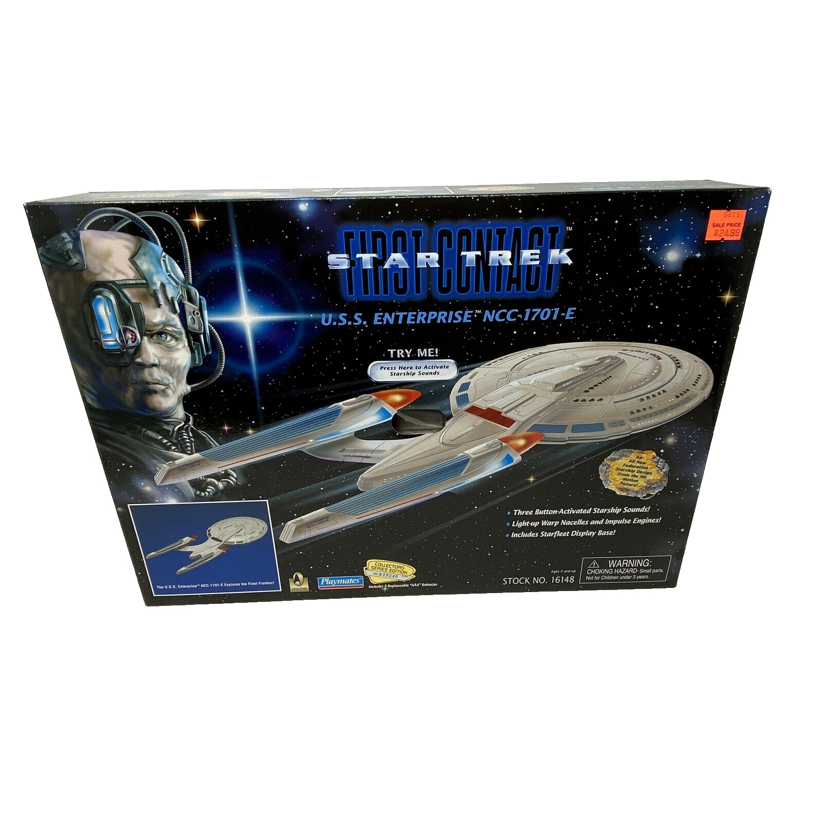 NIB Star Trek First Contact U.S.S Enterprise NCC-1701-E Starship Sounds tested