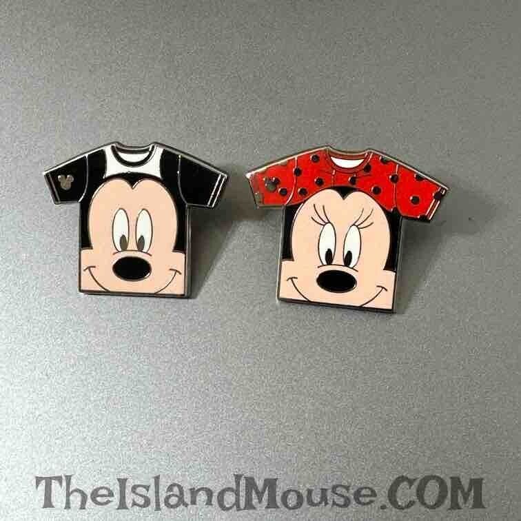 Disney WDW Mickey & Minnie 2011 T-Shirt Collection HM 2 Two Pin Set (U3:85621)