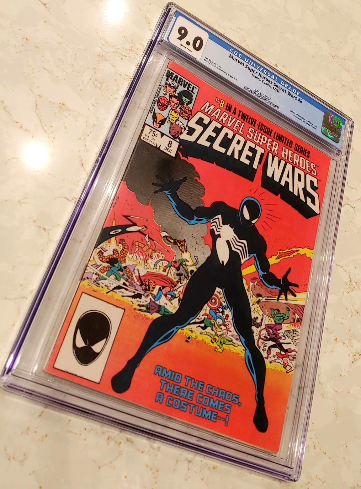 Marvel Super Heroes Secret Wars 8 CGC 9.0 1984 Symbiote Black Spider Man