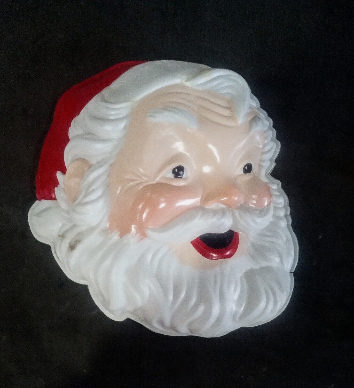 Vintage Light Up Santa Head Vacuum/ Blow Mold 15\