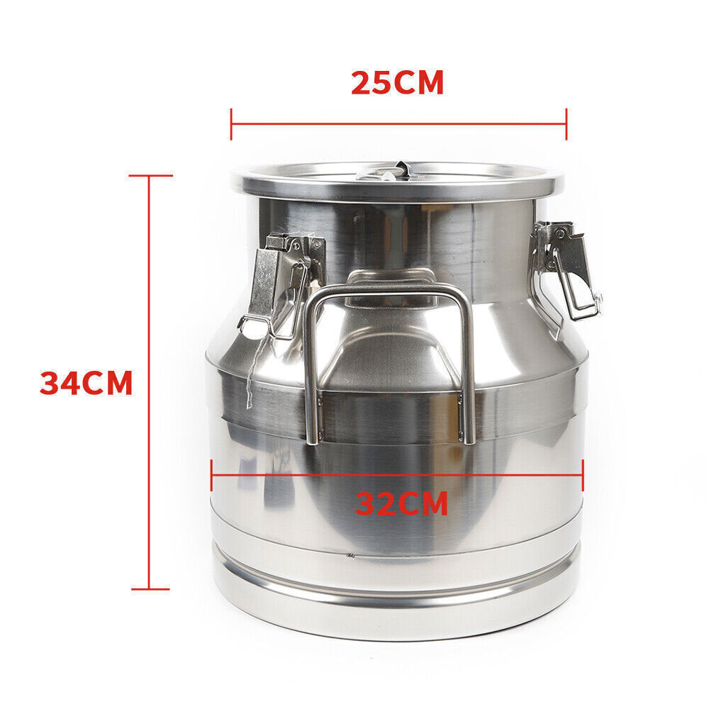 Stainless Steel Milk Can Pail Bucket Barrel Canister Thickness 20/30/40L/50L/60L