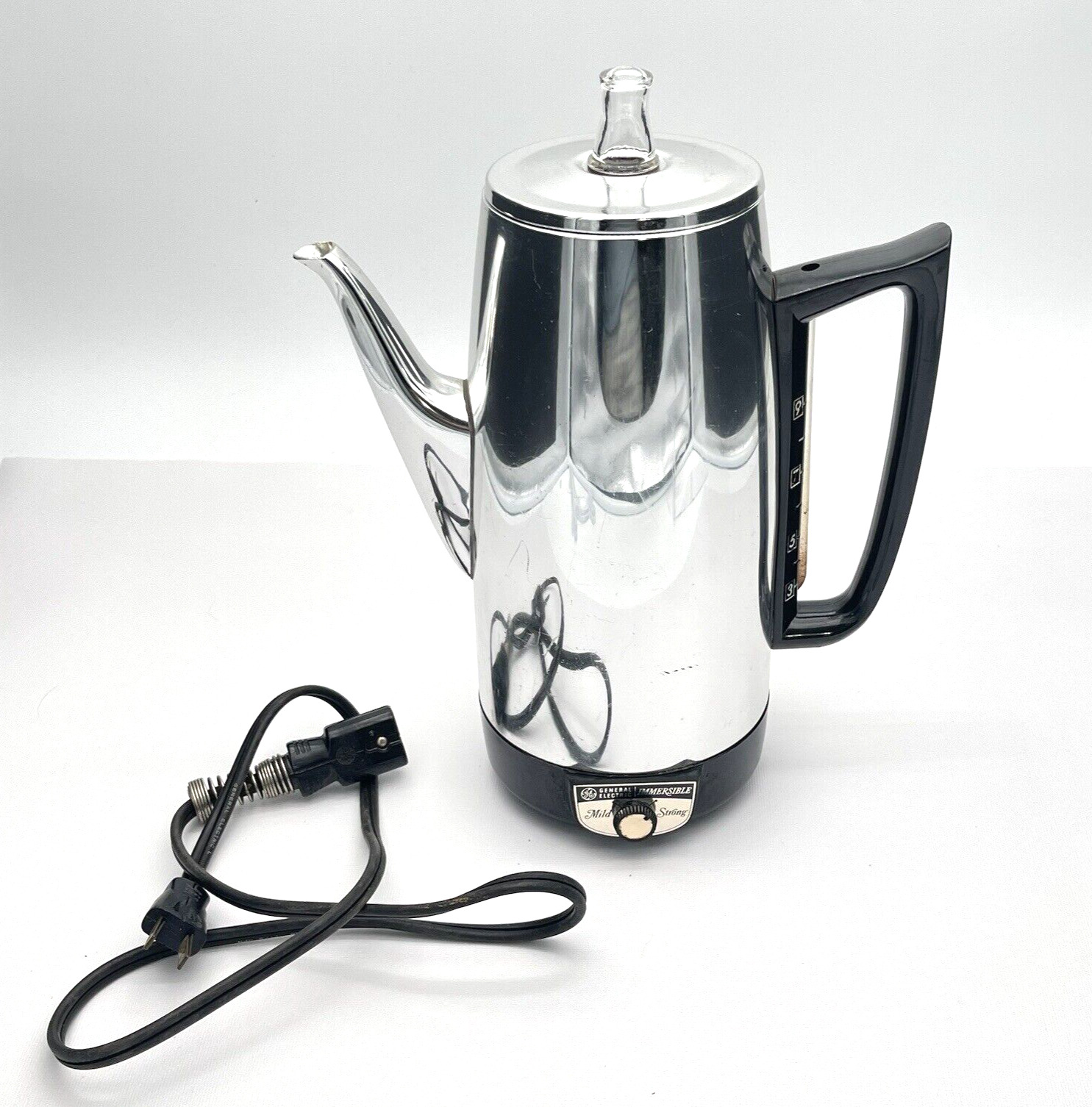 Vintage GE General Electric Immersible A8P15 Coffee Percolator 3 -9 Cup Works