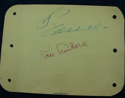 Primo Carnera & Lou Ambers Champions Autograph Boxing Original RARE COMBINATION