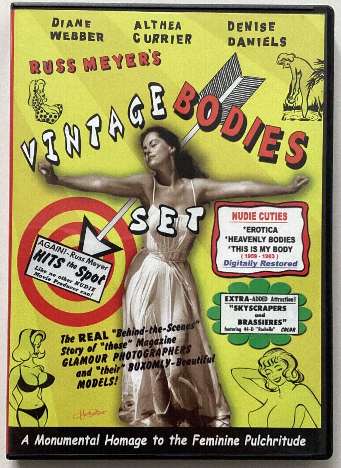 Russ Meyer\'s Vintage Bodies Set (DVD, 2-Disc Set) Erotica Heavenly Bodies