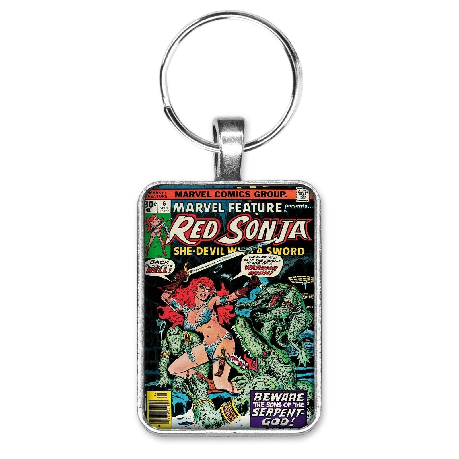 Marvel Feature Red Sonja She-Devil with a Sword #6 Cover Key Ring or Necklace