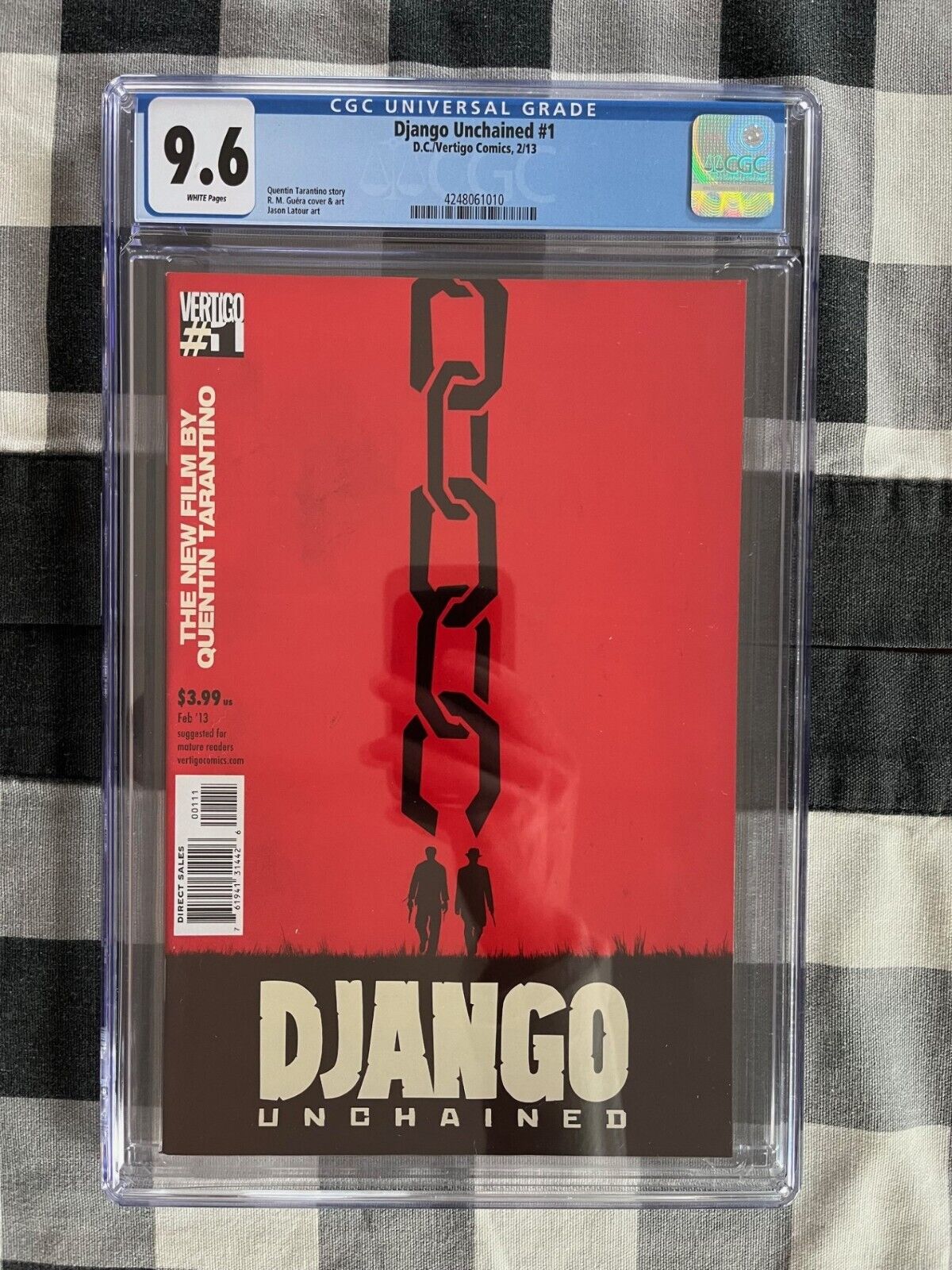 Django Unchained #1 CGC 9.6 WP NM+ 2013 Vertigo #1 Film Art Quentin Tarantino