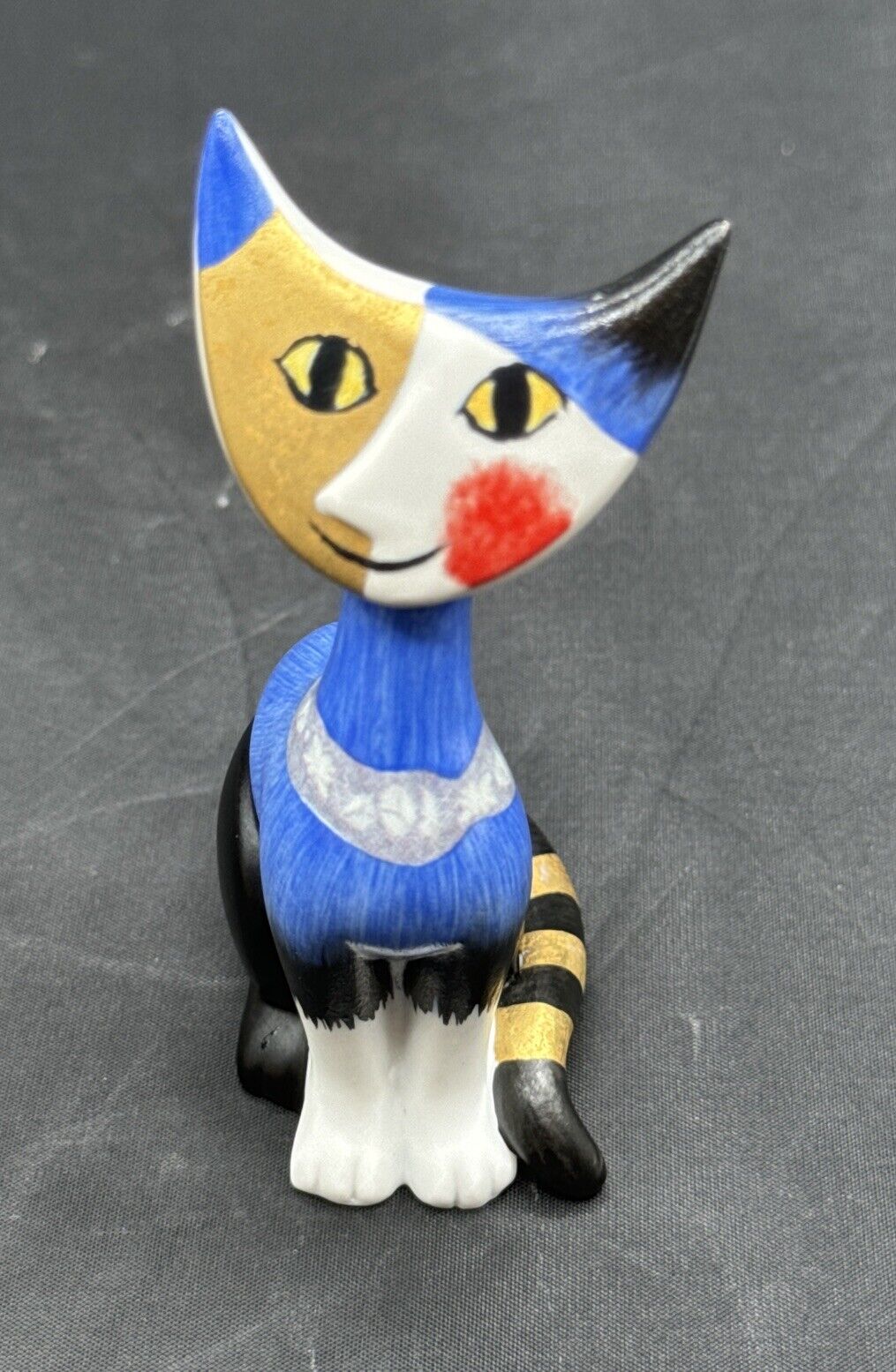 Vintage Goebel Rosina Wachtmeister Modern Cat Figurine Angelo Signed