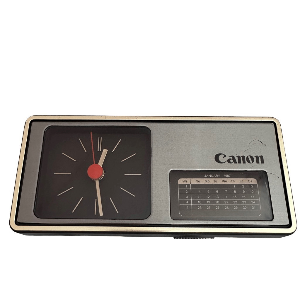 Vintage Canon clock with calendar 1987-89 RARE