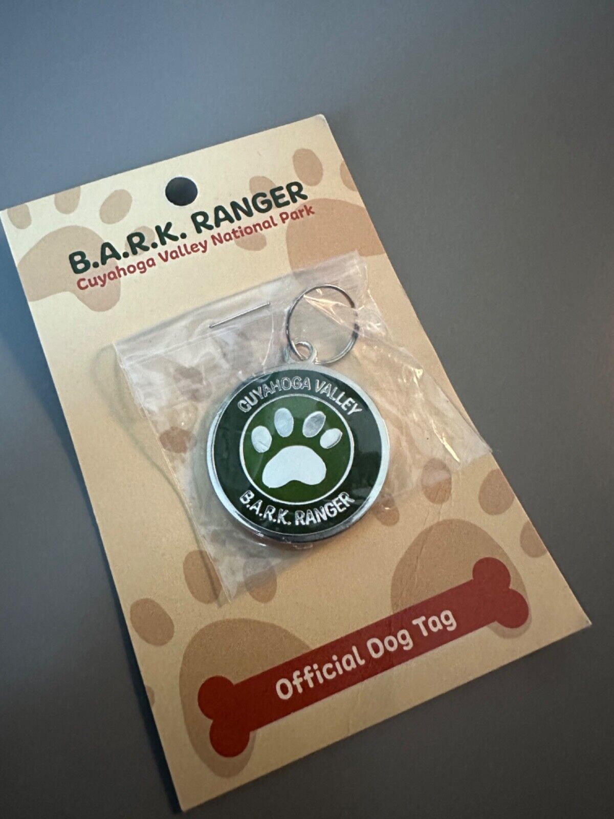 Cuyahoga Valley National Park Bark Ranger Dog Collar Tag Badge