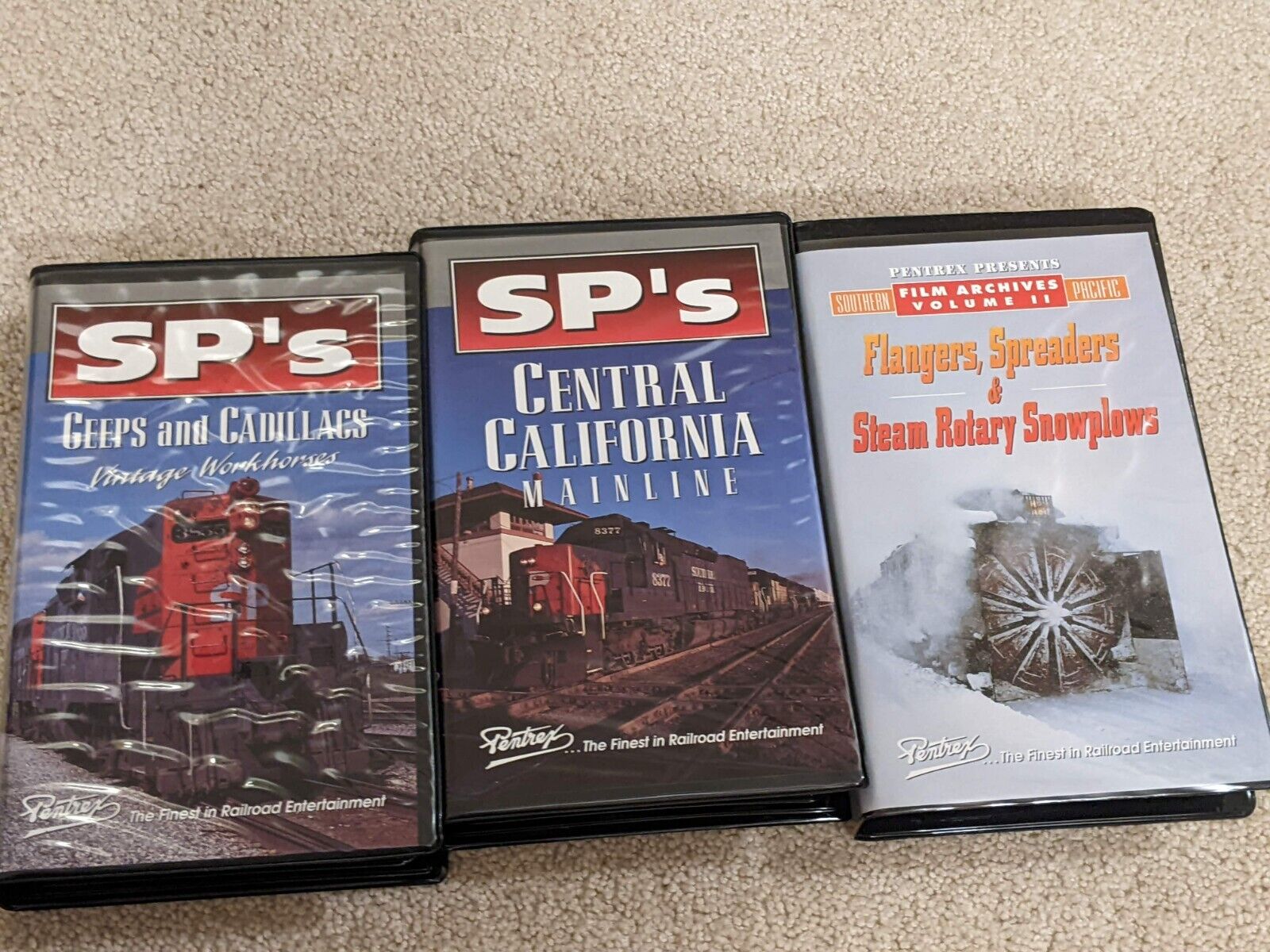 SP\'s Geep And Cadillacs, Central California, Pentrex VHS, 3x VHS
