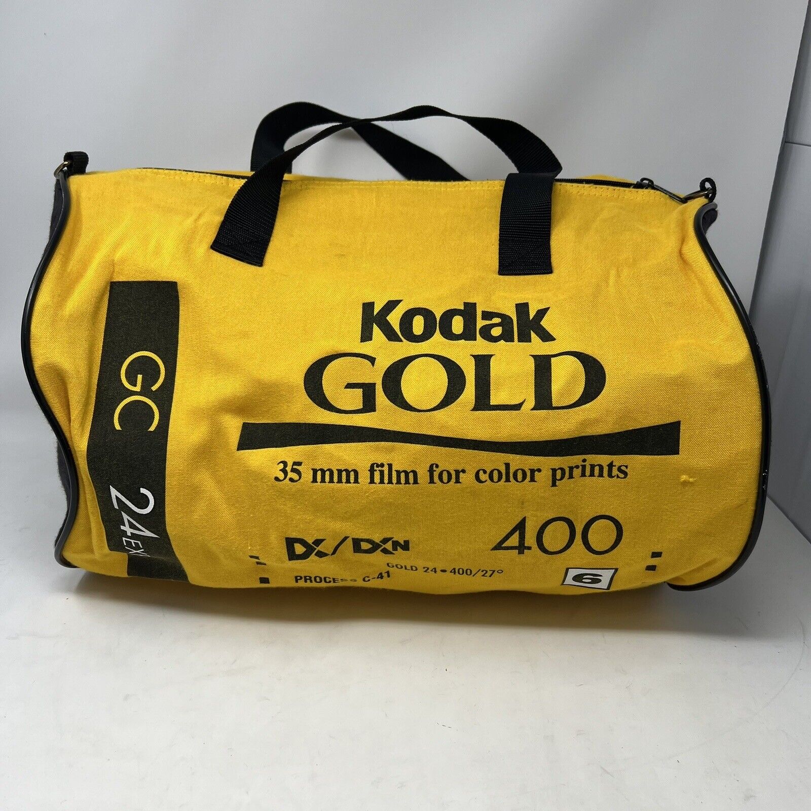Kodak Gold 400 Duffle Bag Film Roll Vintage Yellow Bag