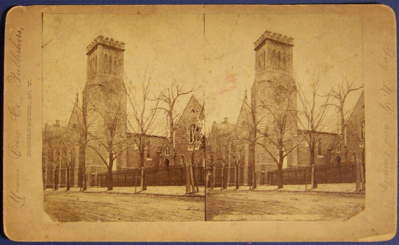 1870s, Church of the Holy Cross, Troy, New York, Rensselaer, oversize mount
